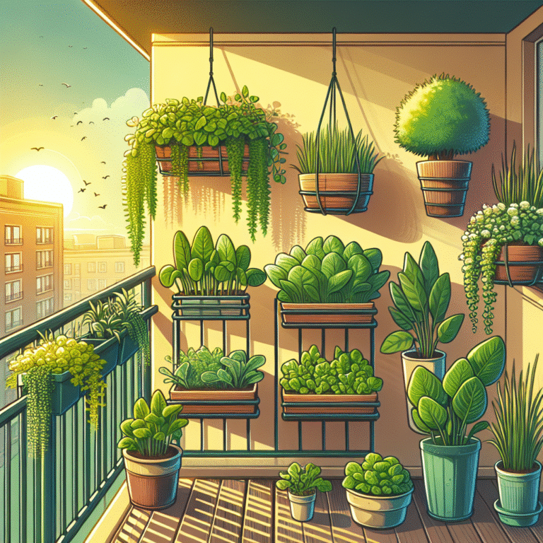 compact leafy greens for apartment balconies