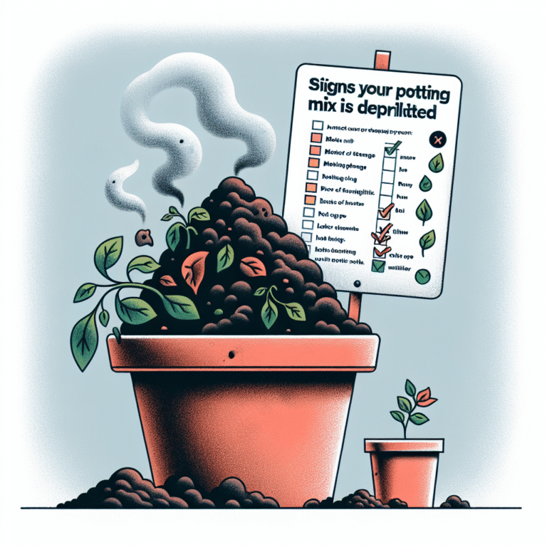 signs your potting mix is depleted: a gardener's checklist
