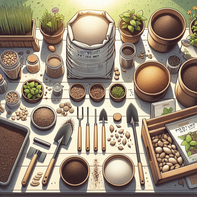 top tips for creating a lightweight potting mix for container gardening
