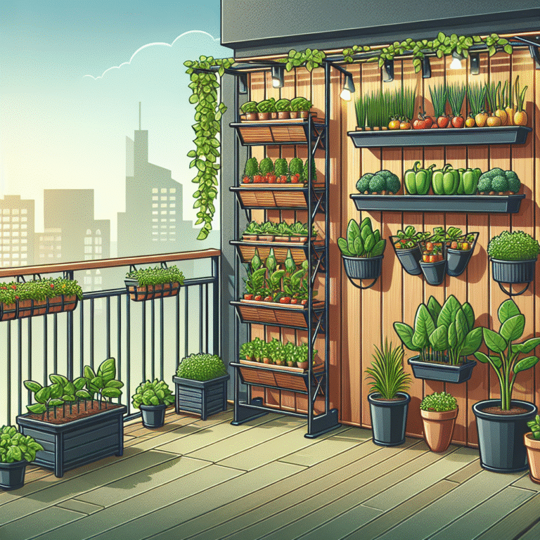 maximizing balcony space for vegetable gardening in containers