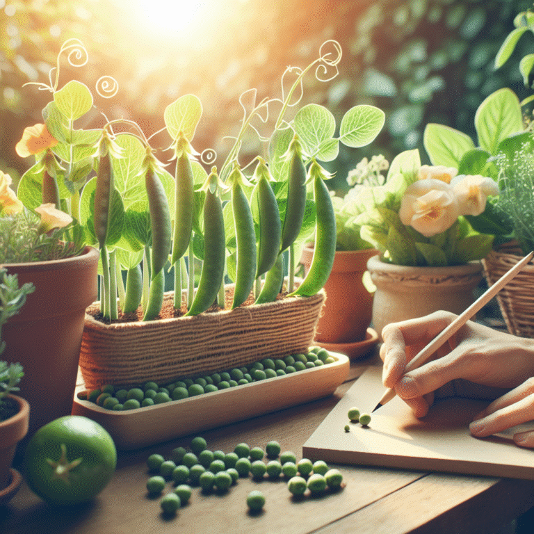 small space-friendly dwarf peas for patio gardening