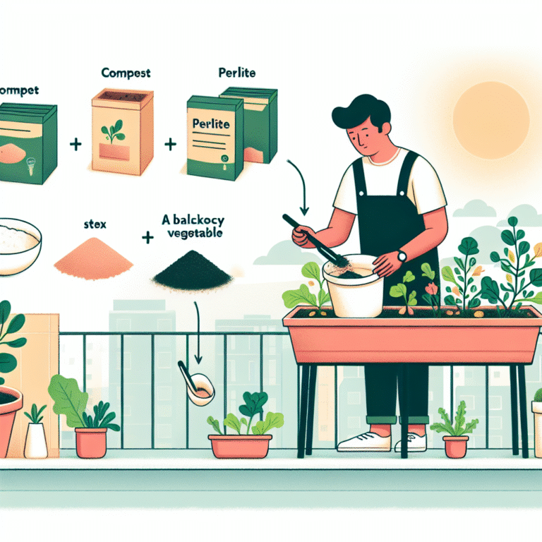 DIY lightweight potting mix: the perfect recipe for balcony vegetable containers
