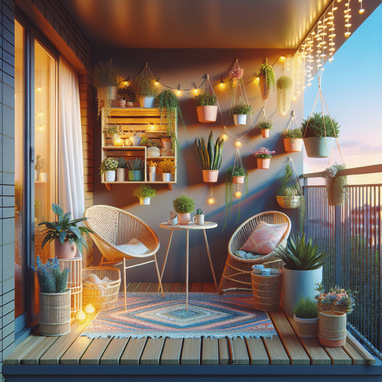 Creating an Inviting Balcony with Limited Space