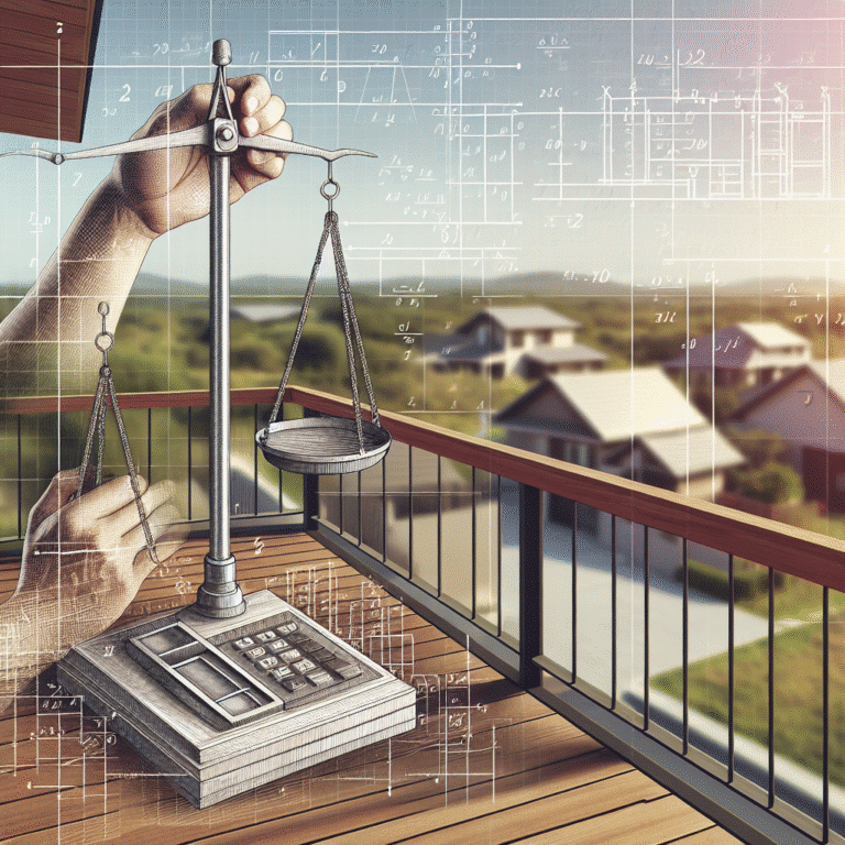 how to calculate safe weight limits for a residential balcony