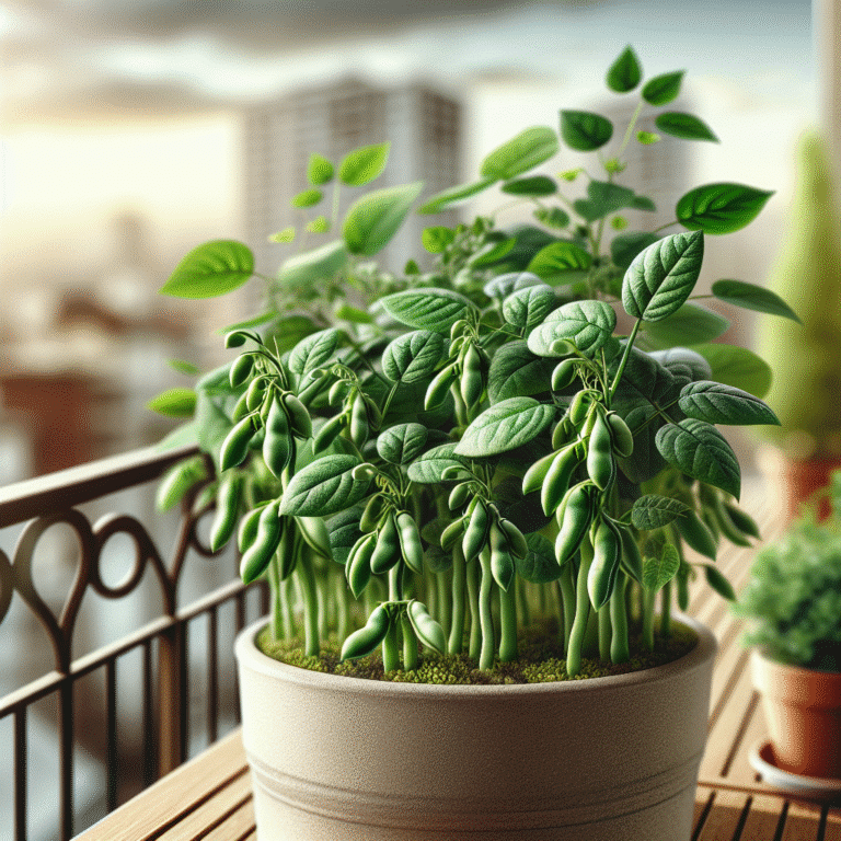 space-saving dwarf bush beans for balcony growing