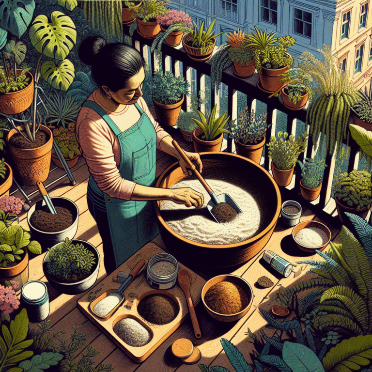 how to make your own lightweight potting mix for thriving balcony gardens