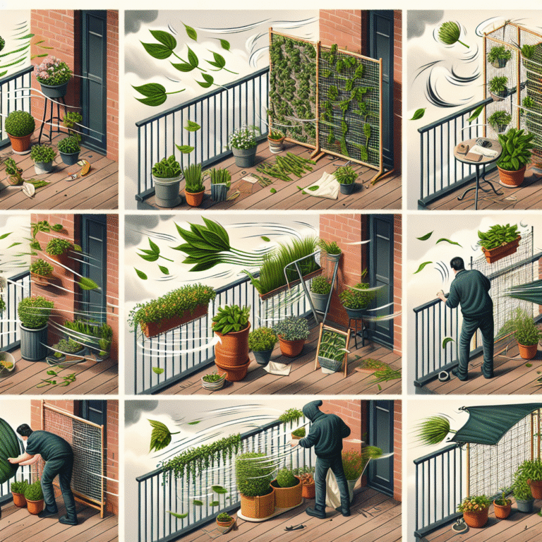 strategies for protecting balcony plants from high winds and gusts