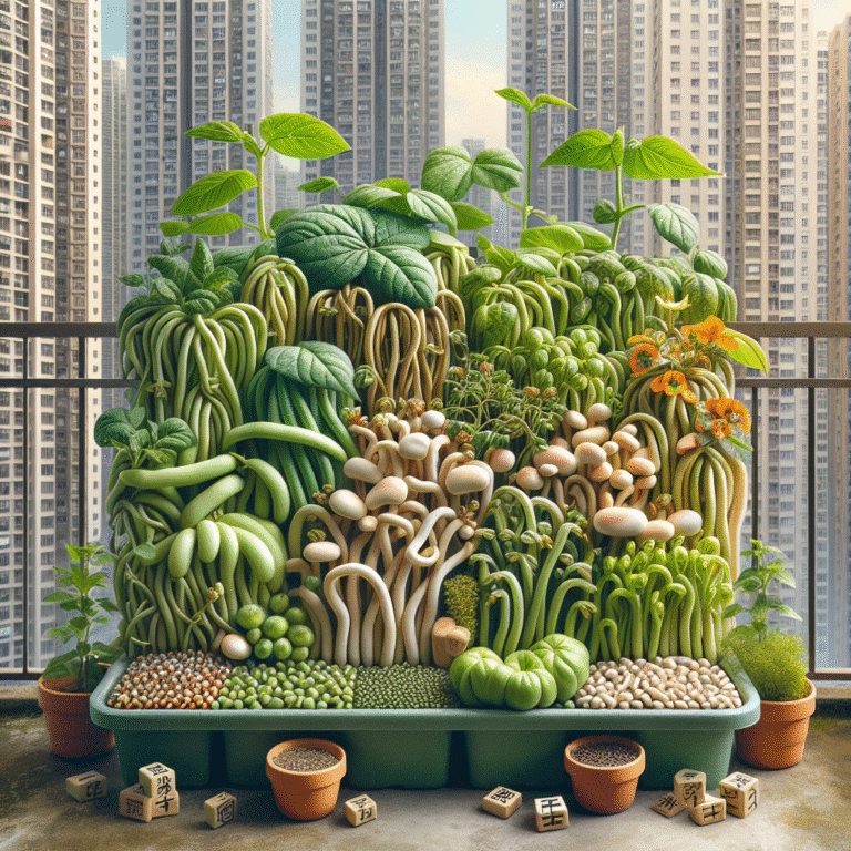 space-saving dwarf beans for urban gardens
