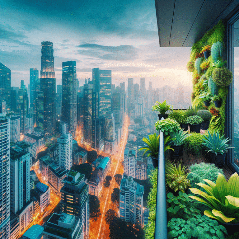 Transforming City Balconies with Noise Reduction Plants
