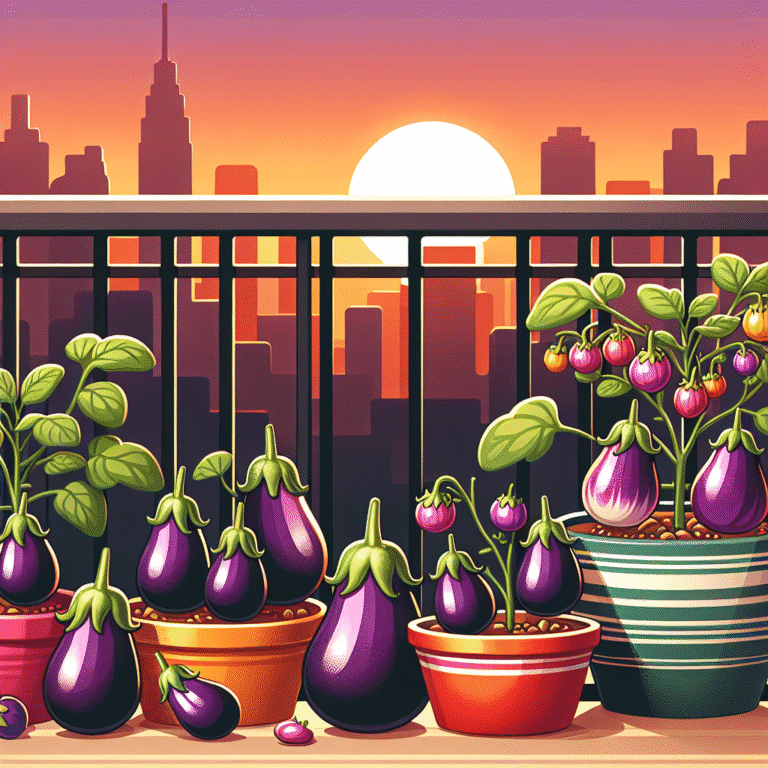 pint-sized eggplants for balcony planters